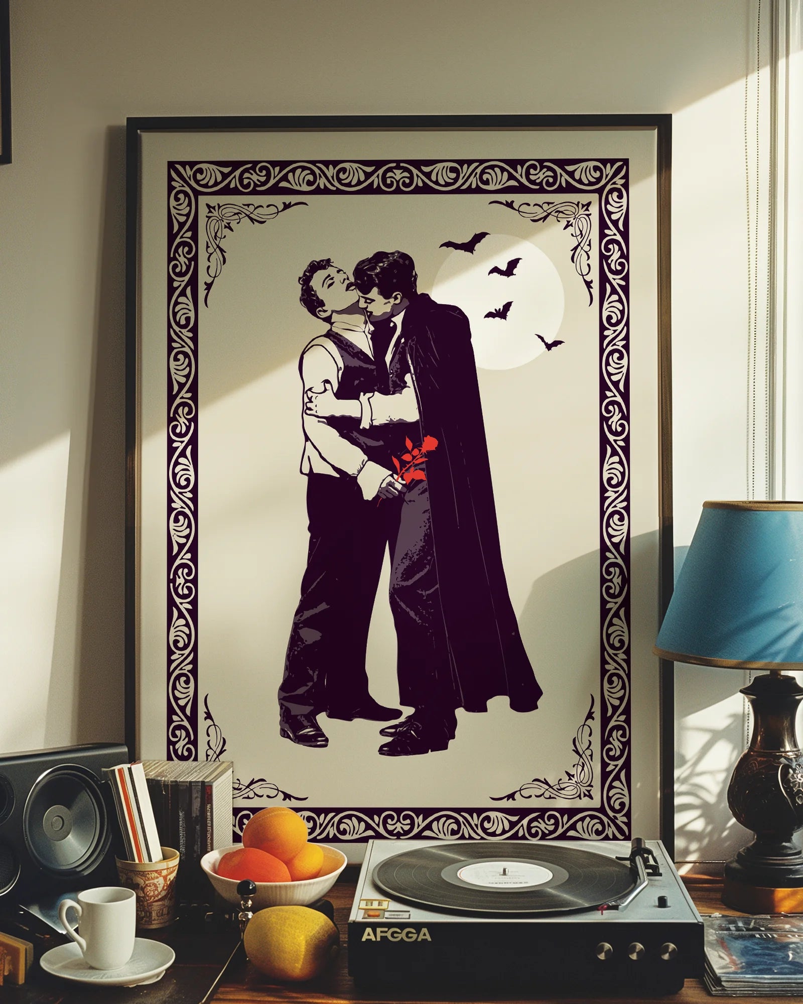 A poster with a gay vampire couple.