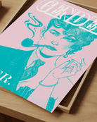 A poster featuring an androgynous person with one half of their face styled femininely and the other half masculinely, alongside the text: “GENDER IS OVER.”