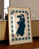 A poster with a lesbian vampire couple.