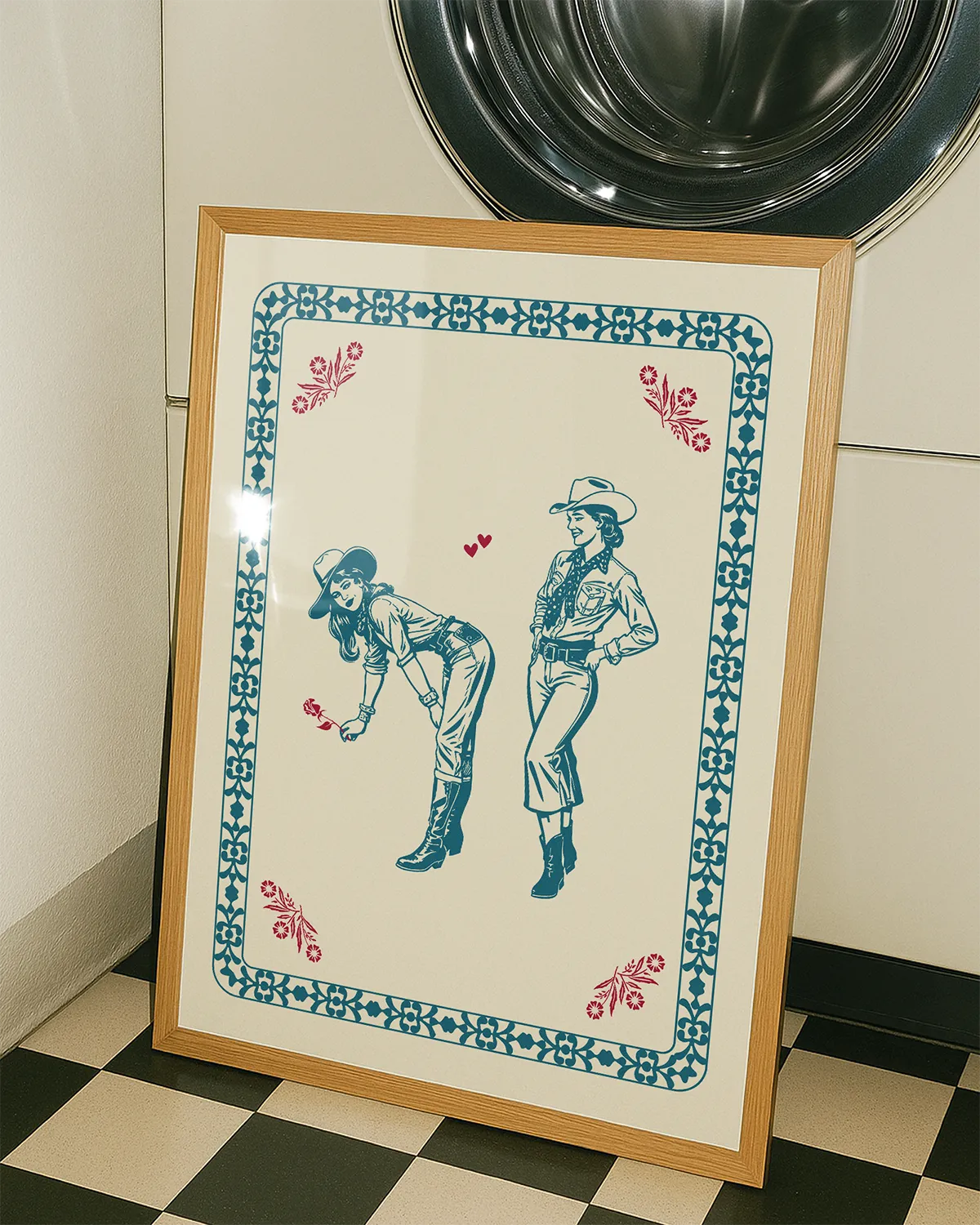 Review image of a sapphic print.