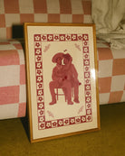 A print with an illustrated, gay and black cowboy couple.