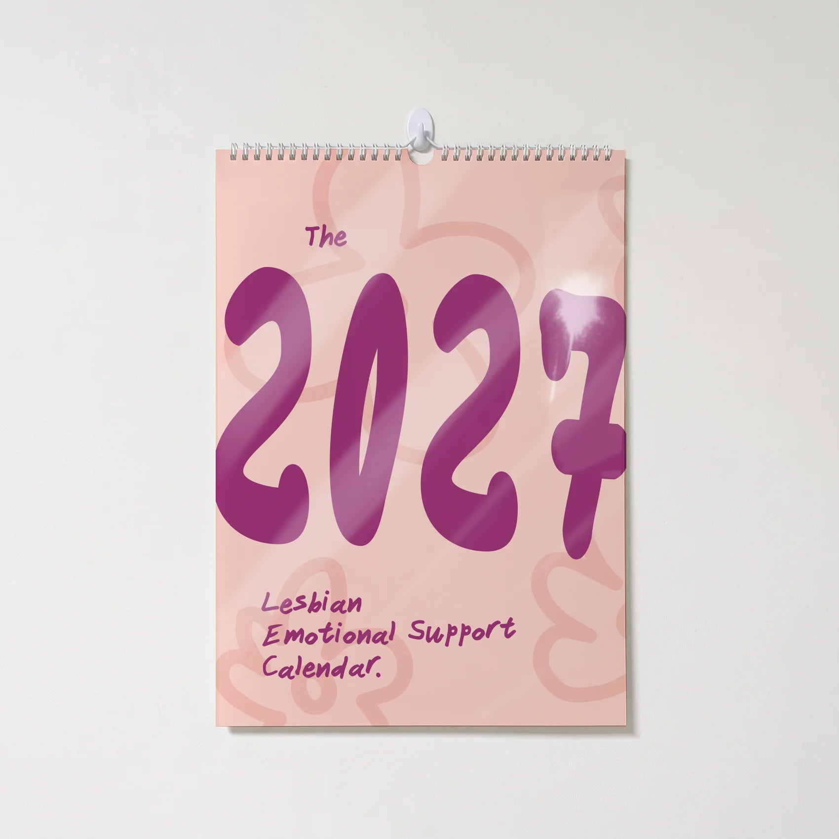 A lesbian emotional support calendar 2027.