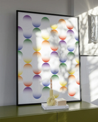 Abstract gay pride poster.