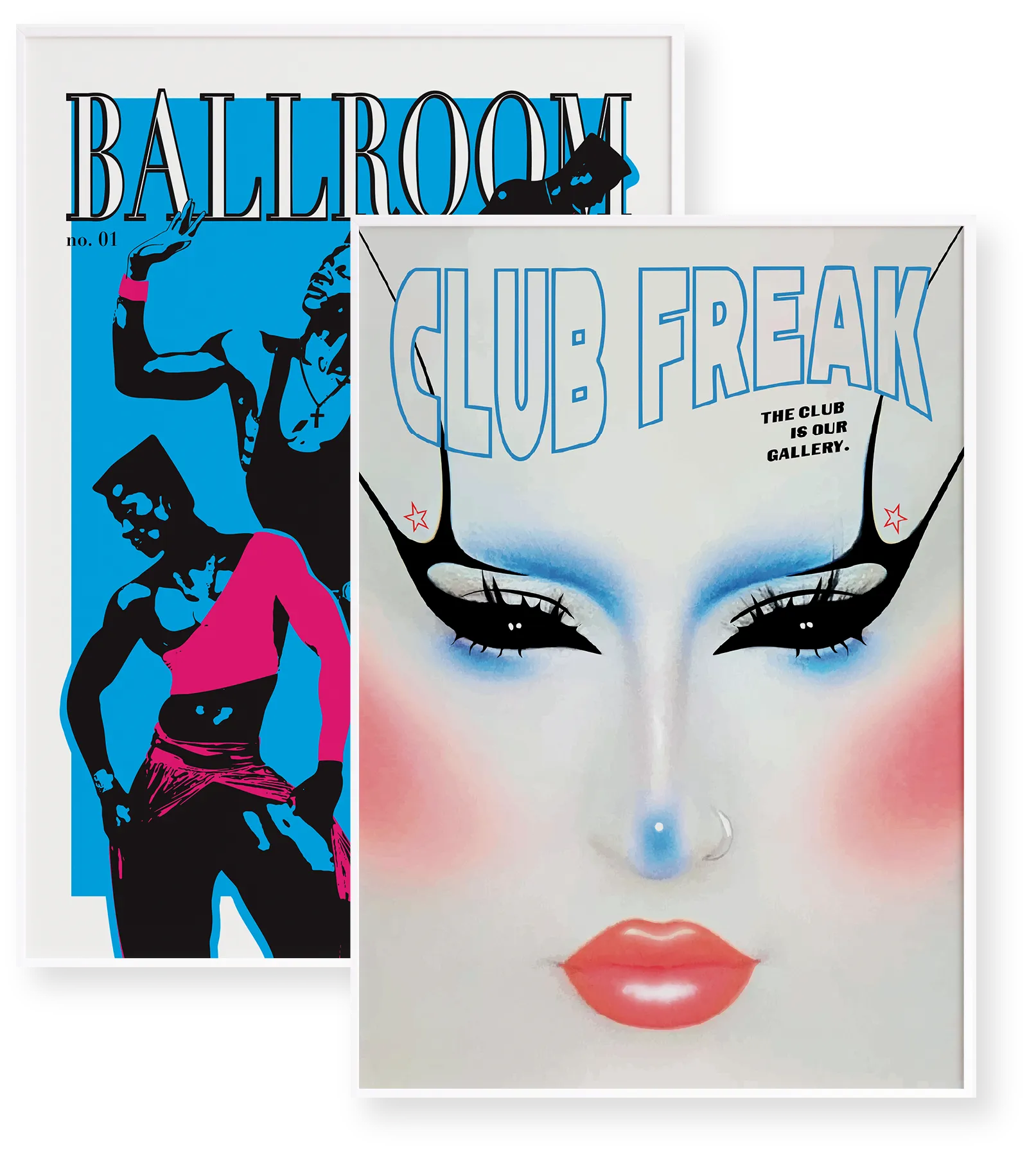 Two graphic design prints.
