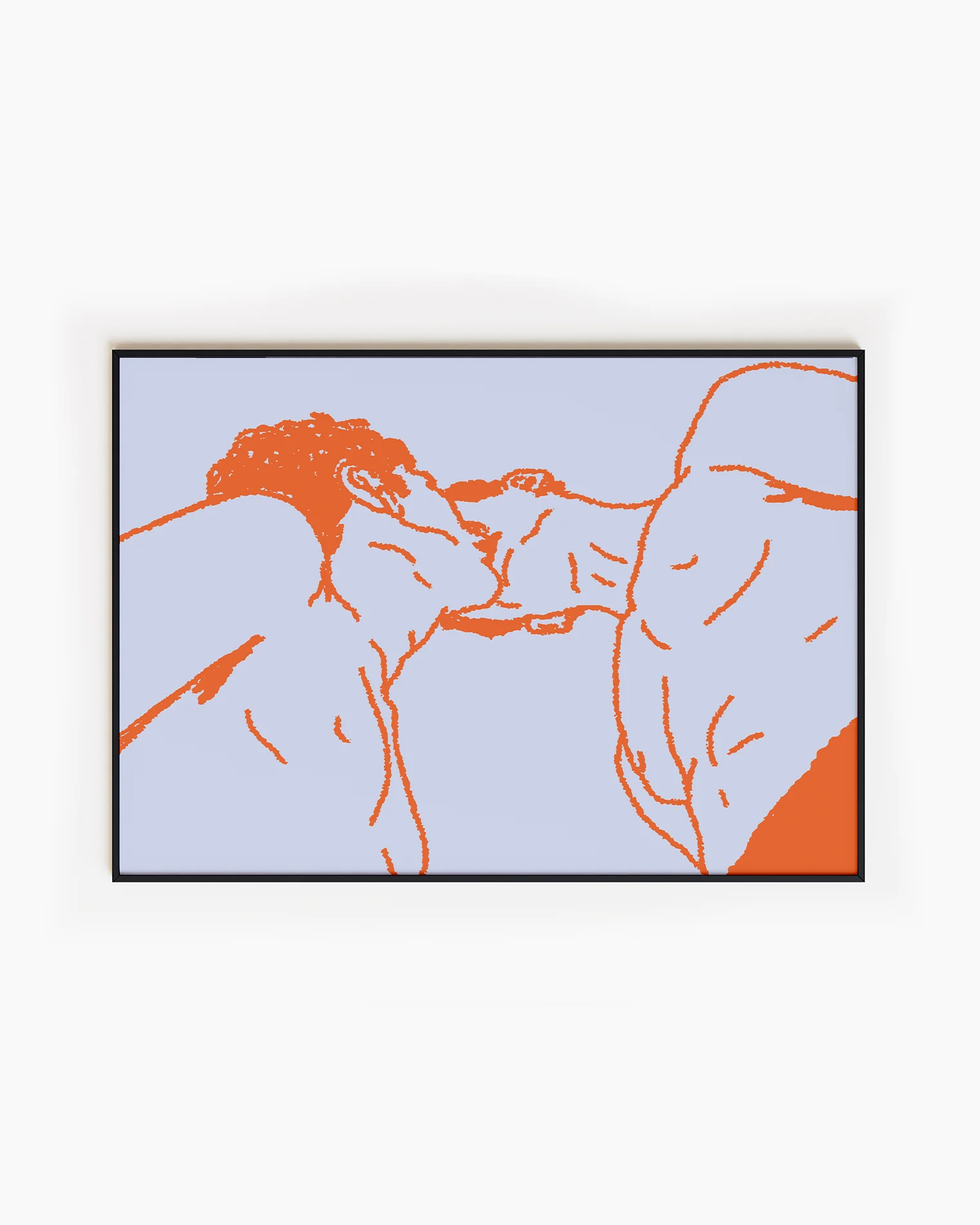 A poster of two gay men kissing