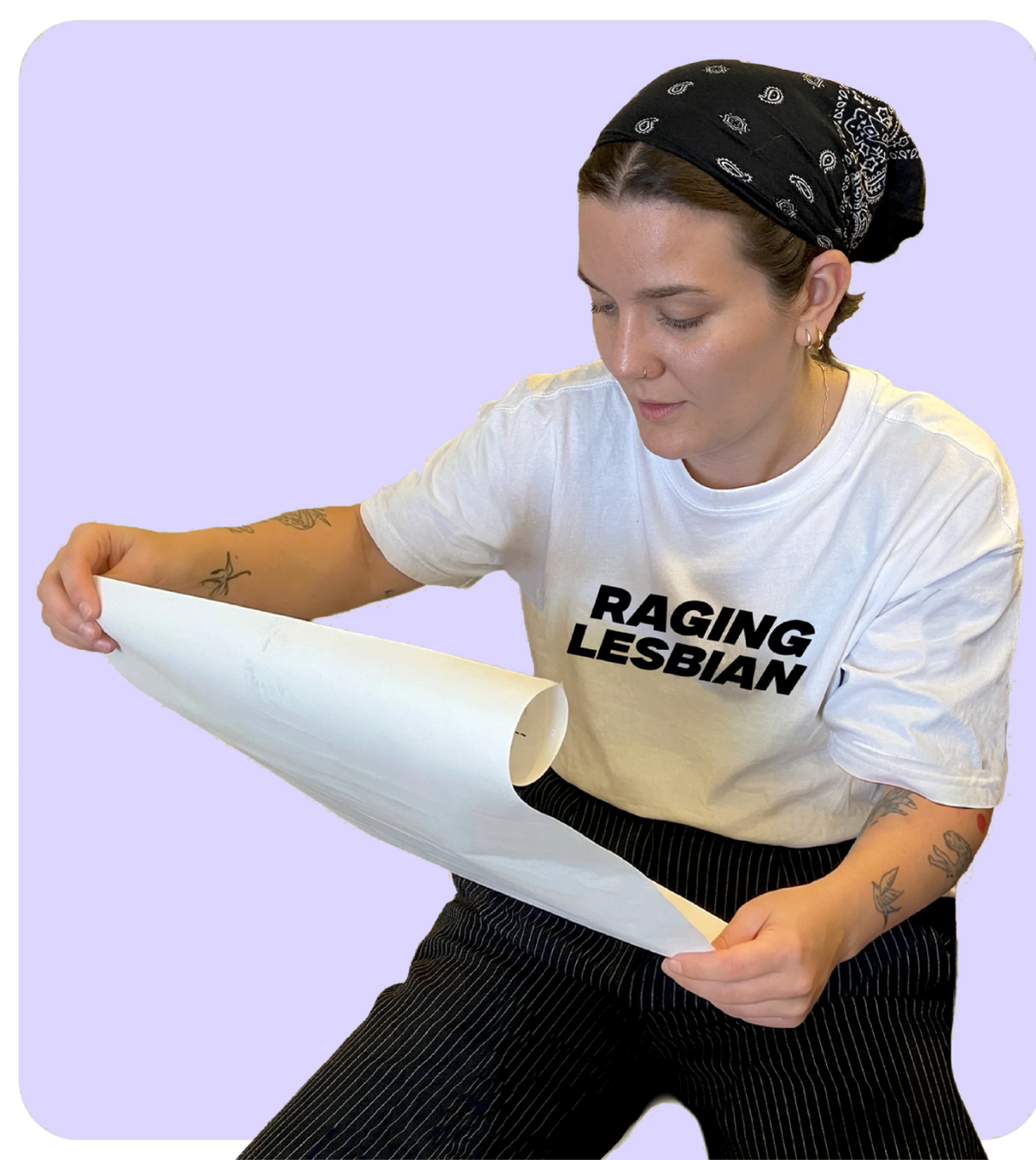 A photograph of Amelia, the creator of QueerWall.