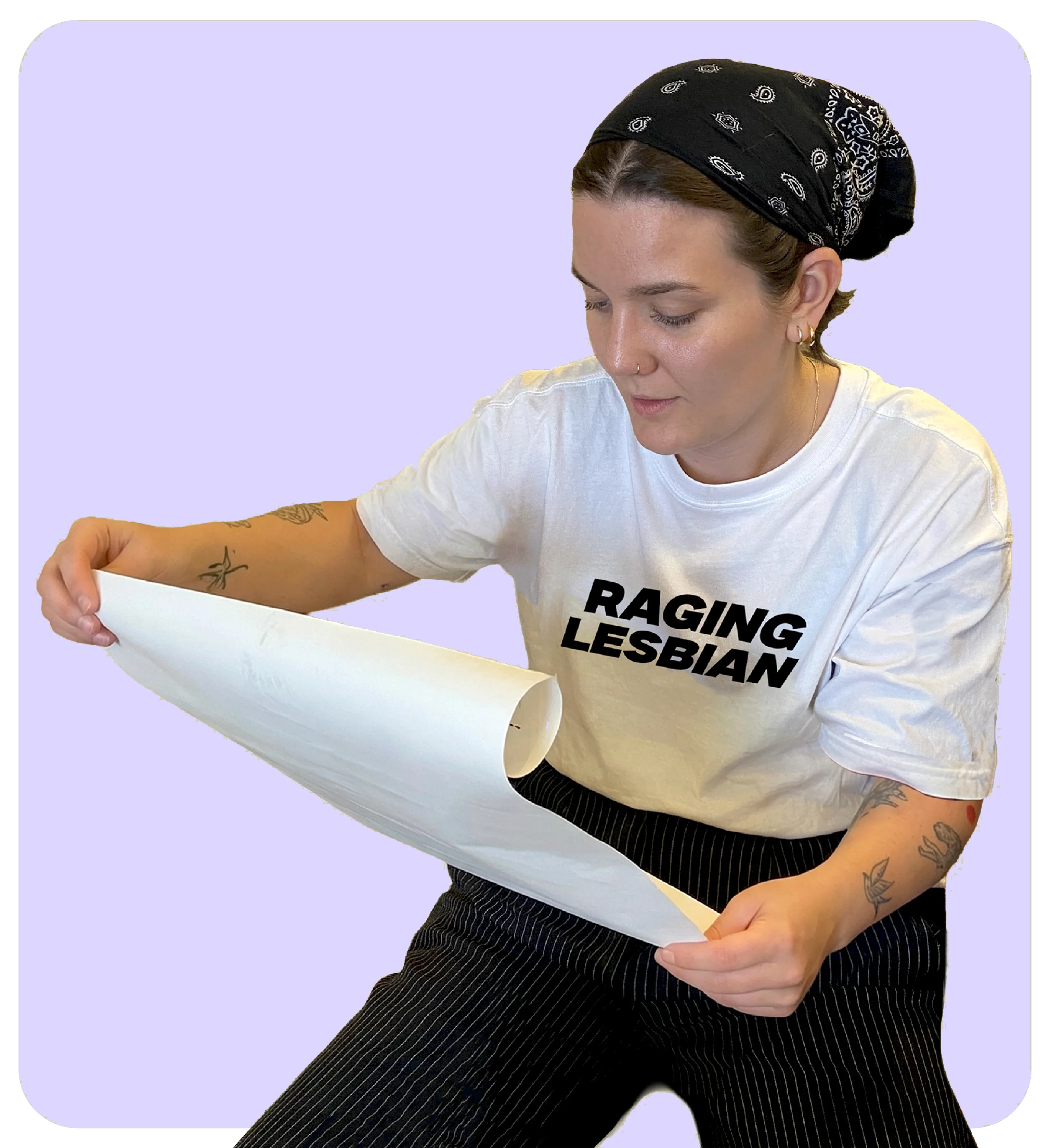 A photograph of Amelia, the creator of QueerWall.