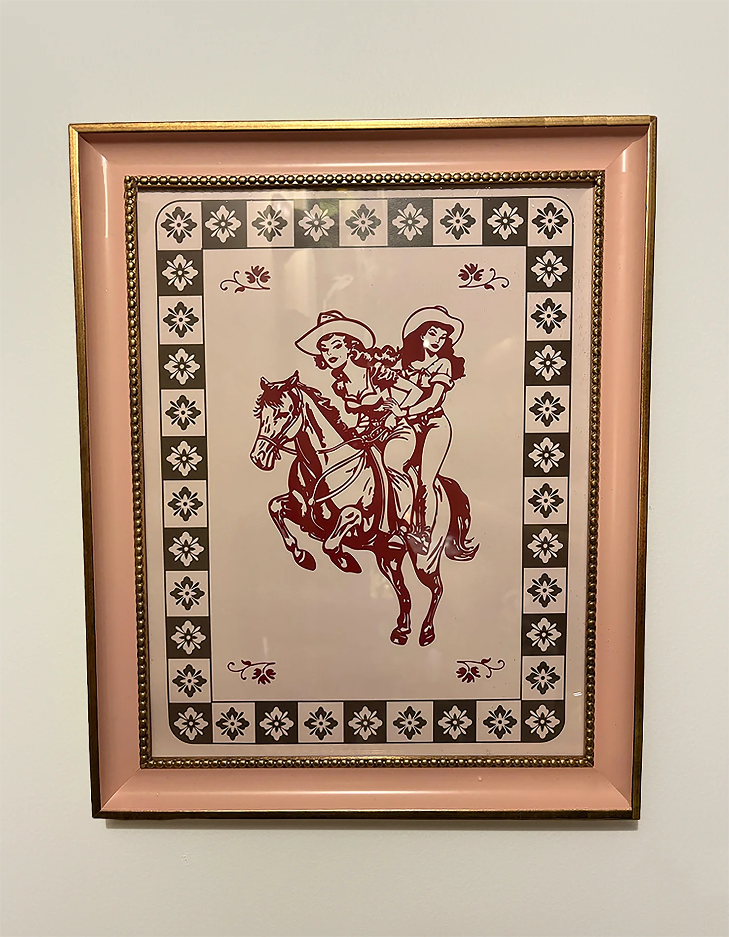 A review image of a poster on a wall from a customer.